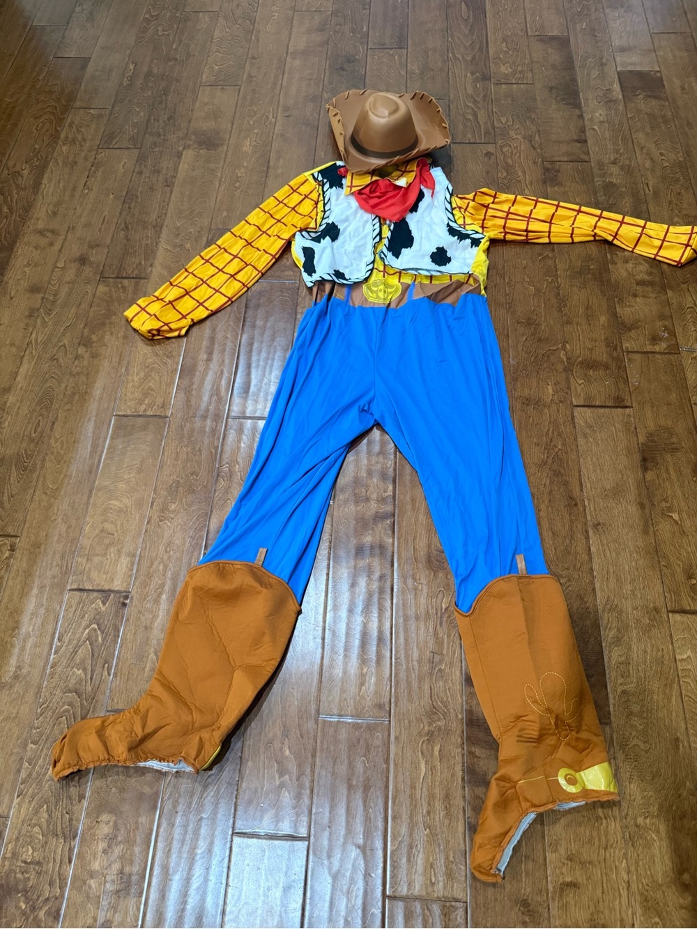 used Size XL Disney Deluxe Toy Story Woody Costume for Men